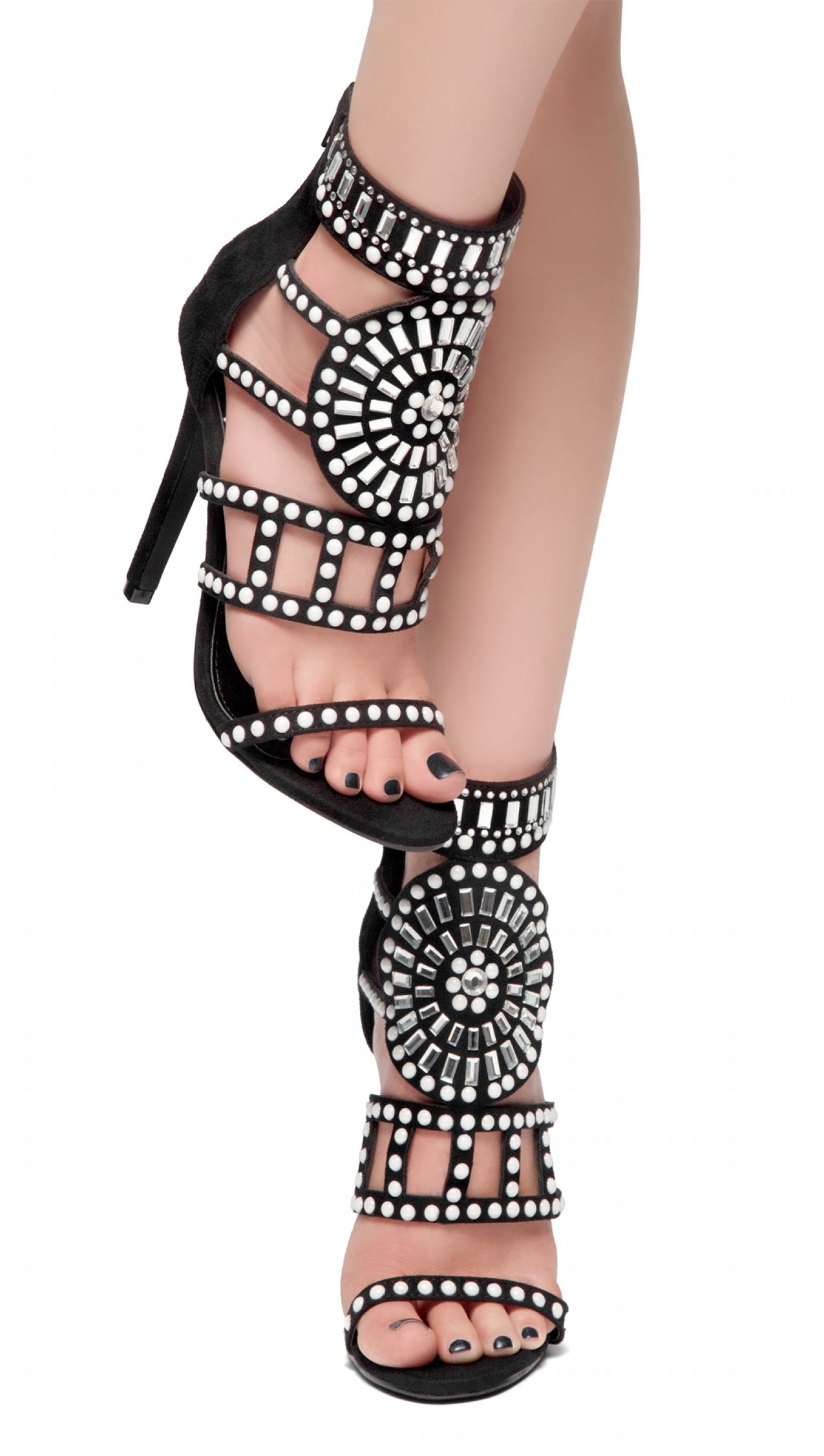 Buy UUNDA Fashion Sandals for Women Pencil Heel Sandals Shoes Woman High  Heels Ladies Sandals (Black, 2) at Amazon.in